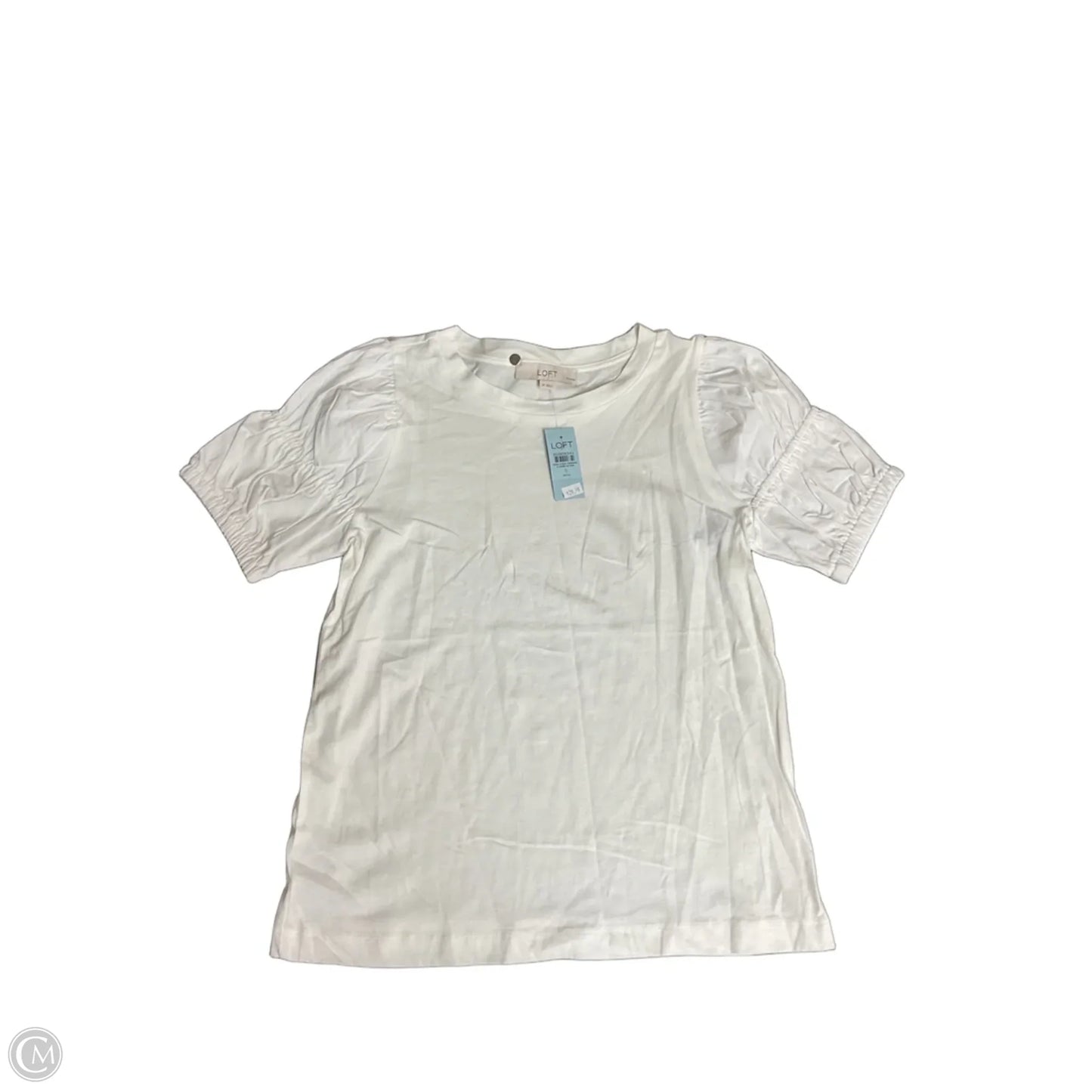 Top Short Sleeve By Loft In White, Size: Sp