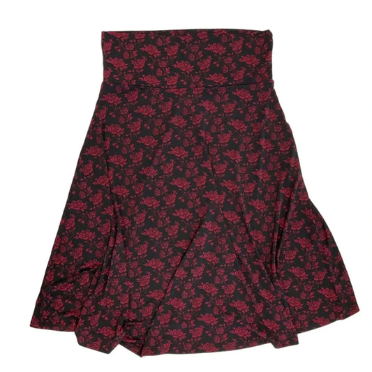 Skirt Midi By Lularoe In Floral Print, Size: L