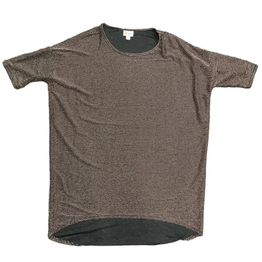 Tunic Short Sleeve By Lularoe In Rose Gold, Size: L