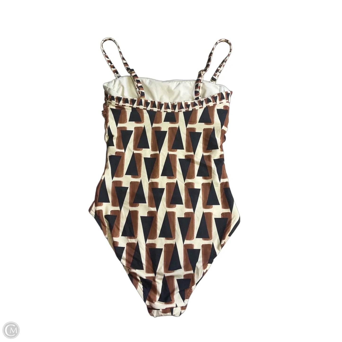 Swimsuit By Seafolly In Brown & Cream, Size: 4