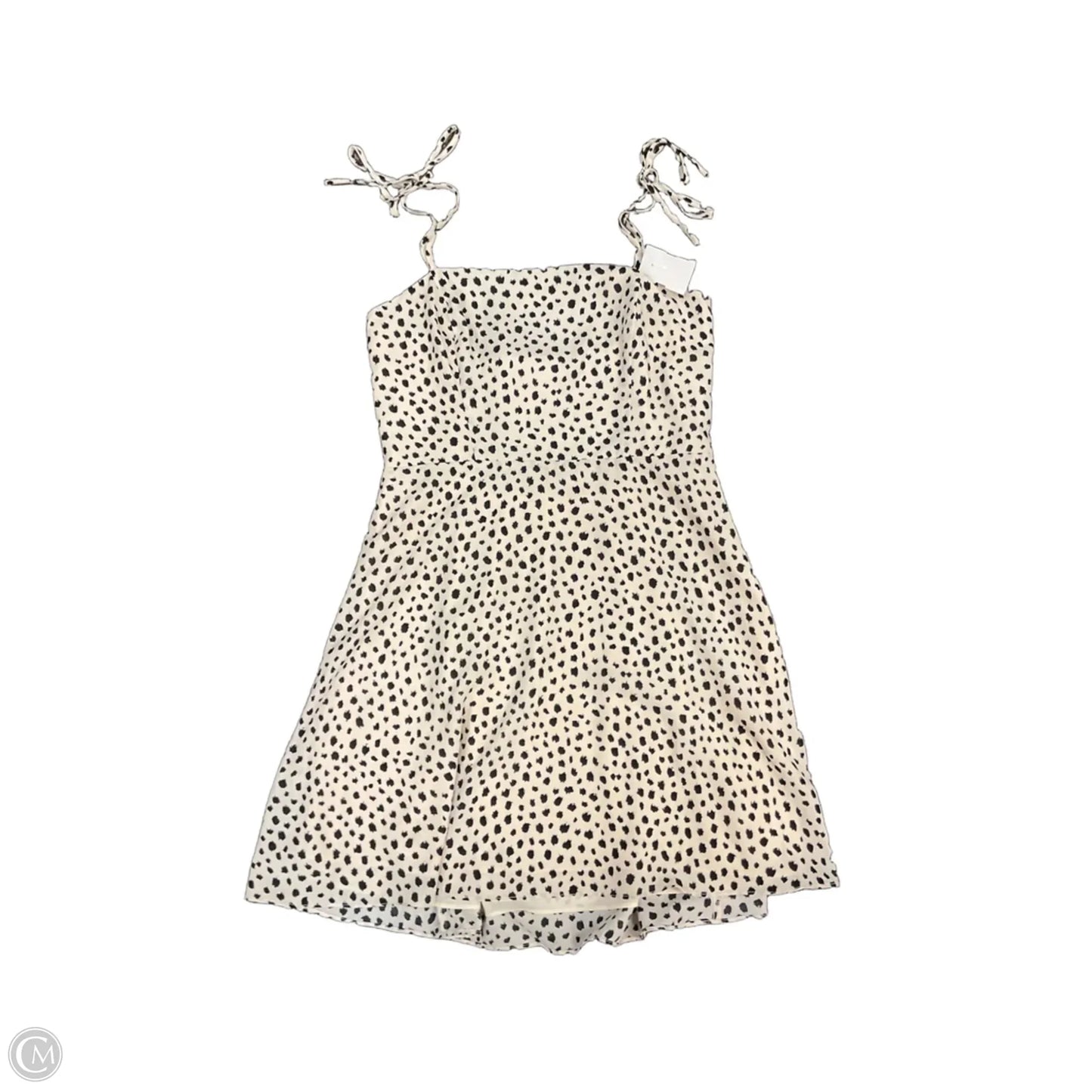 Dress Casual Short By Clothes Mentor In Black & Cream, Size: L