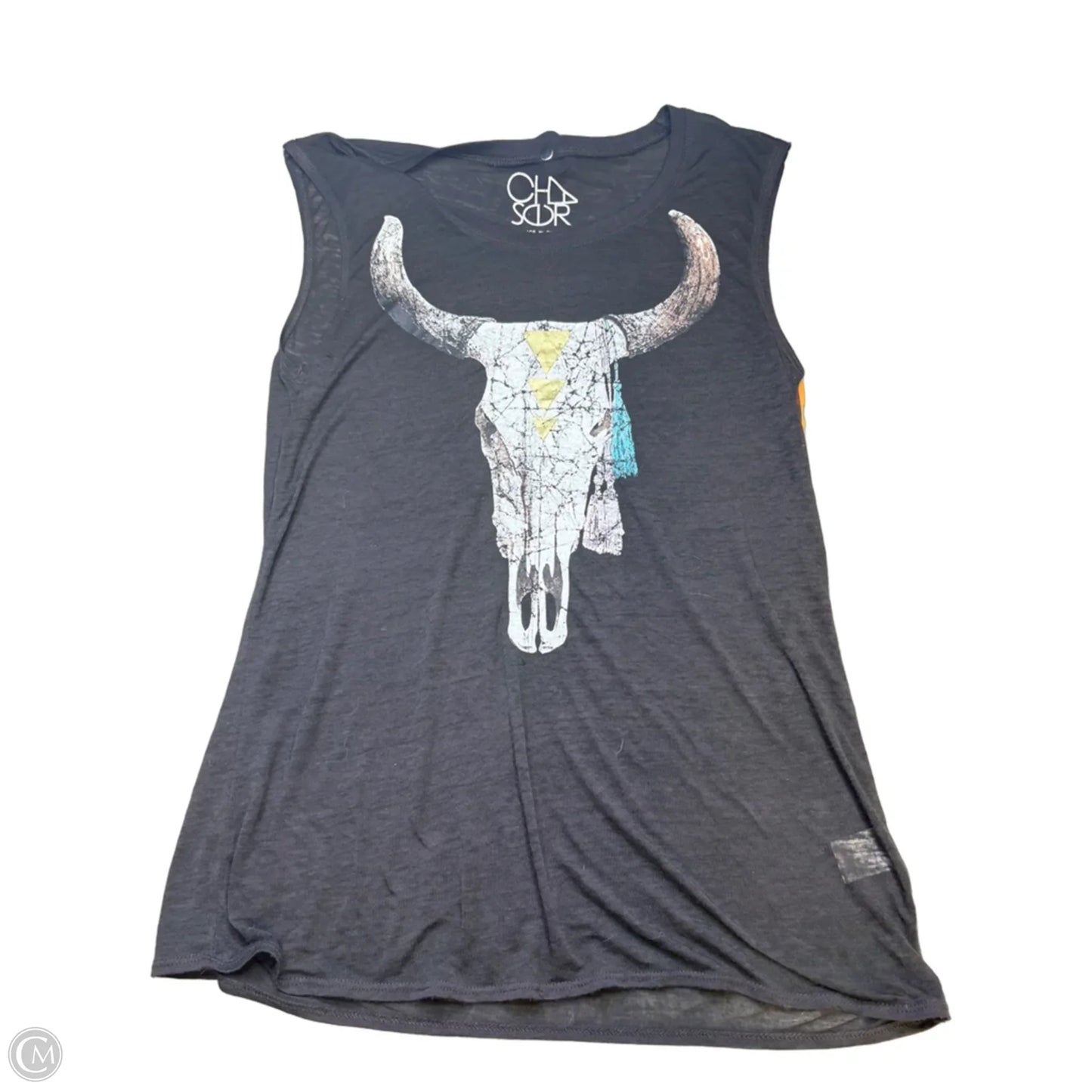 Top Sleeveless By Chaser In Grey, Size: S