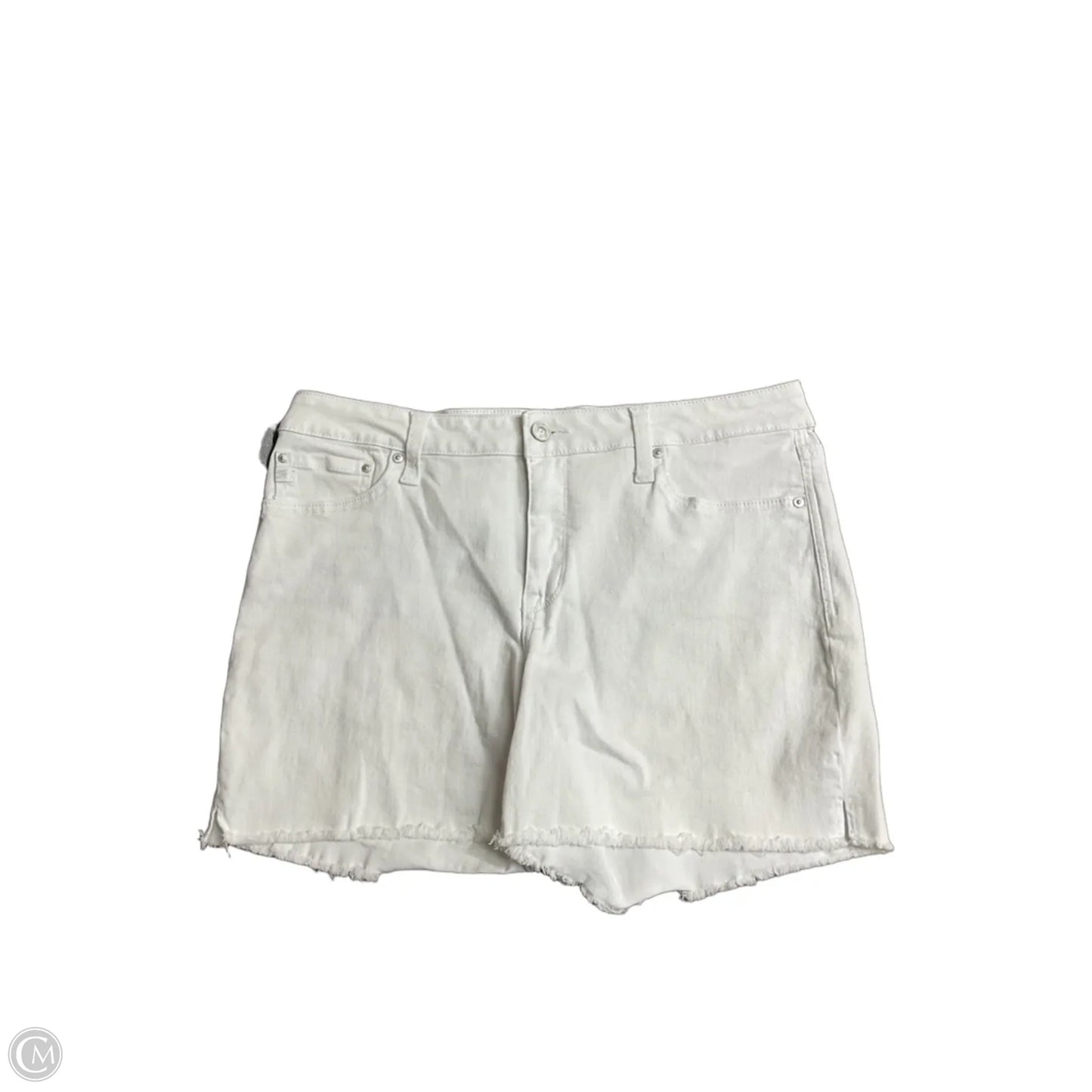 Shorts By Seven 7 In White Denim, Size: 12