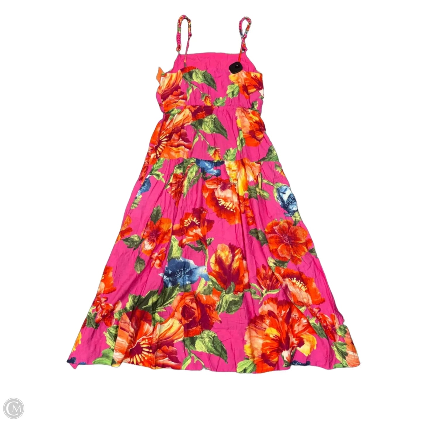 Dress Casual Midi By Skies Are Blue In Floral Print, Size: M