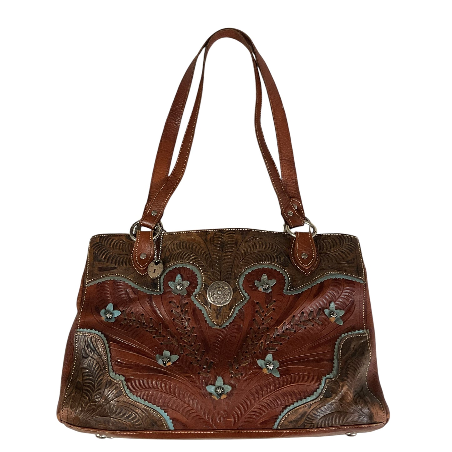 Handbag Leather By Cmb, Size: Medium