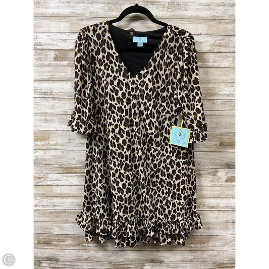 Dress Casual Short By Cece In Leopard Print, Size: L