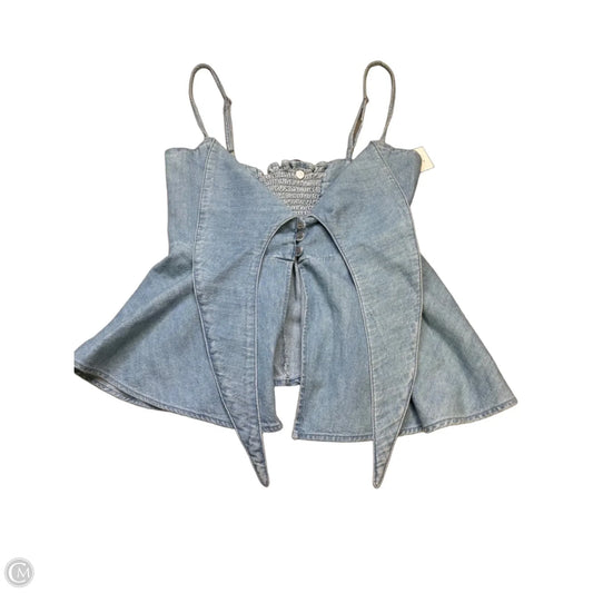 Top Sleeveless By Levis In Blue, Size: Xs