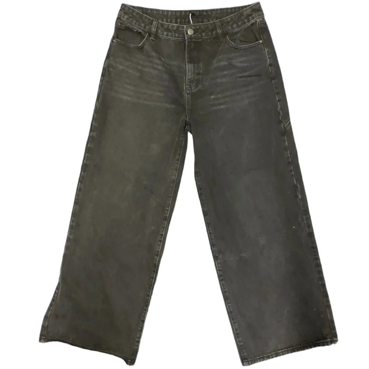 Jeans Wide Leg By Cider In Black, Size: L