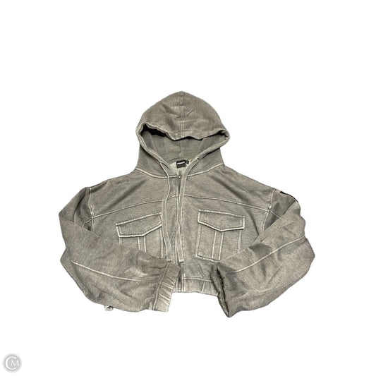 Sweatshirt Hoodie By Mono B In Grey, Size: L