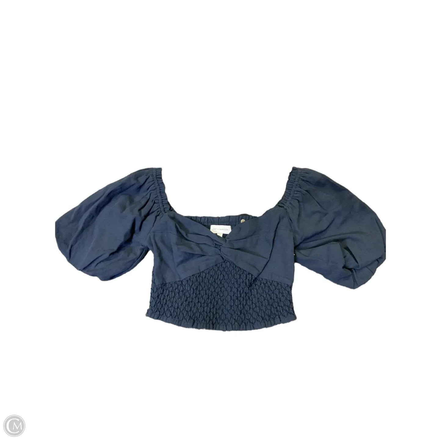 Top Short Sleeve By Clothes Mentor In Navy, Size: S