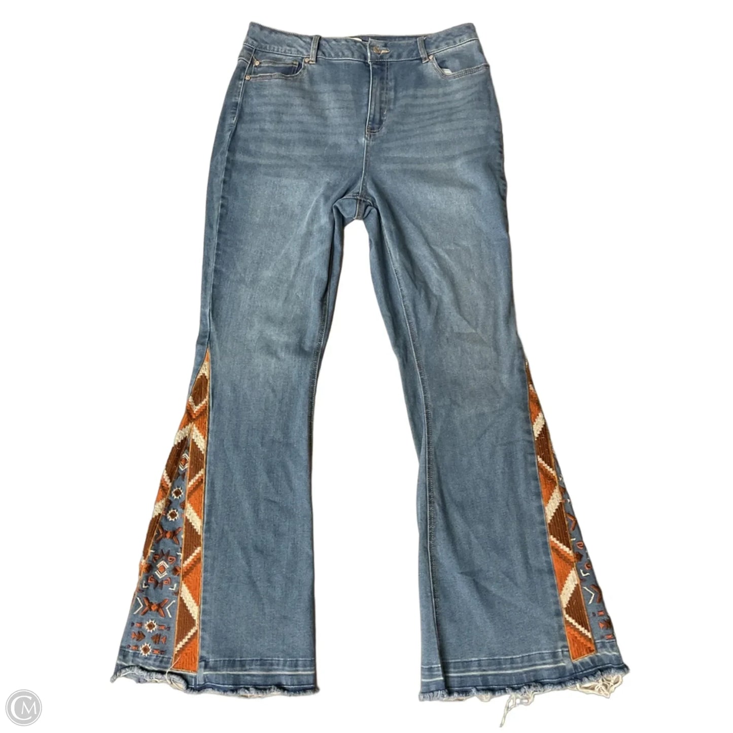 Jeans Flared By Clothes Mentor In Blue, Size: 14