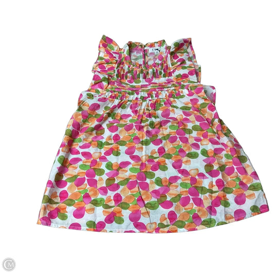 Top Sleeveless By Thml In Green & Pink, Size: Xs