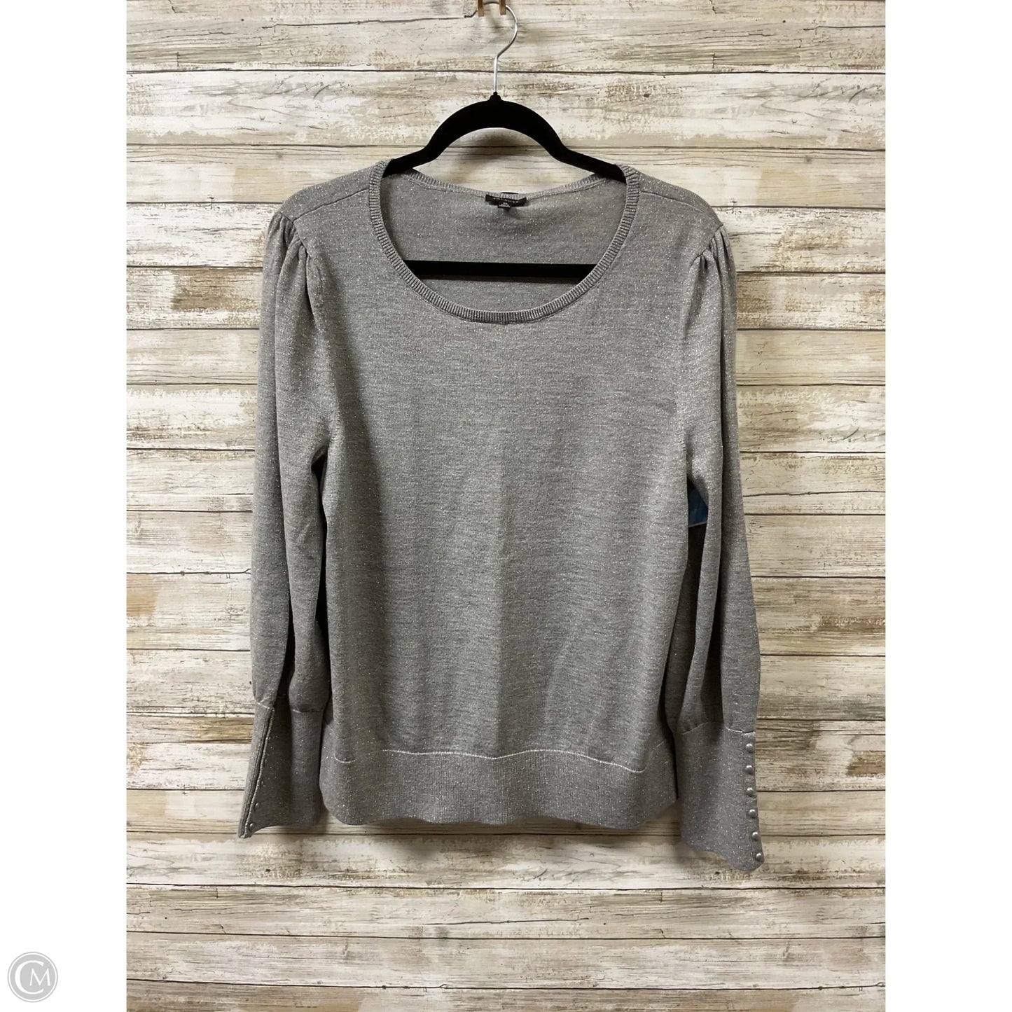 Sweater By Talbots In Grey, Size: Xl