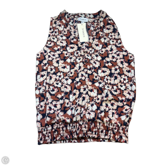 Blouse Sleeveless By Evereve In Floral Print, Size: S
