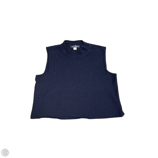 Top Sleeveless By St. John In Navy, Size: L