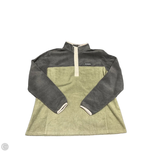 Sweatshirt Collar By Columbia In Green & Grey, Size: Xl