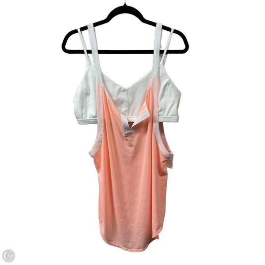 Athletic Tank Top By Free People In Orange & White, Size: Xl