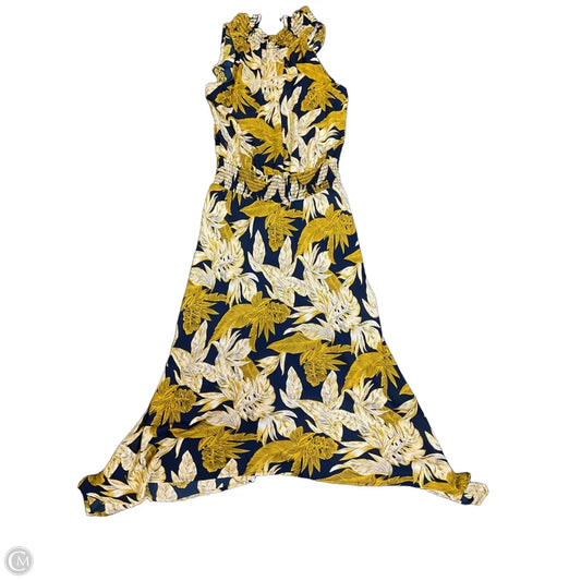 Dress Casual Maxi By Veronica M In Blue & Yellow, Size: S
