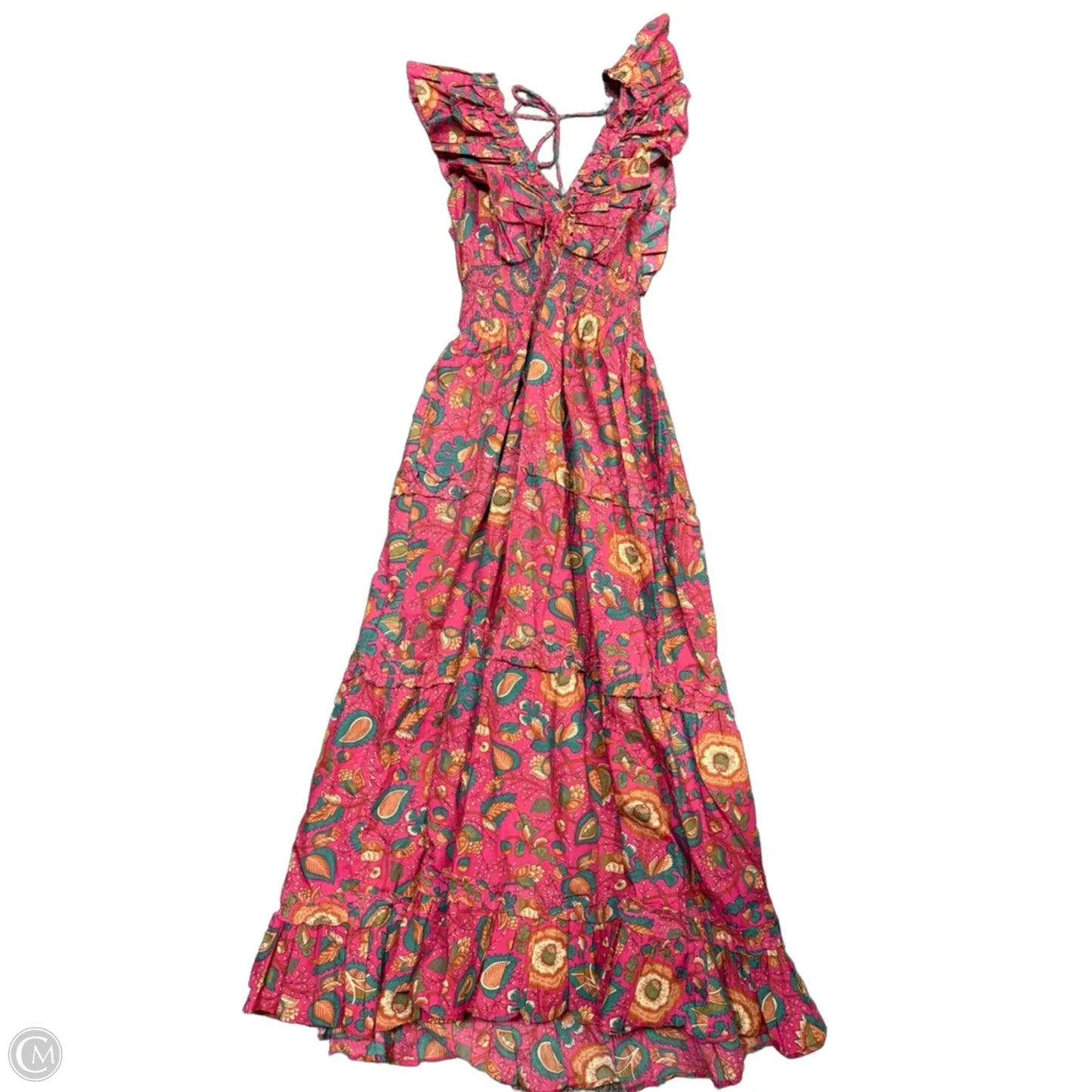 Dress Casual Maxi By House Of Harlow In Blue & Pink, Size: L