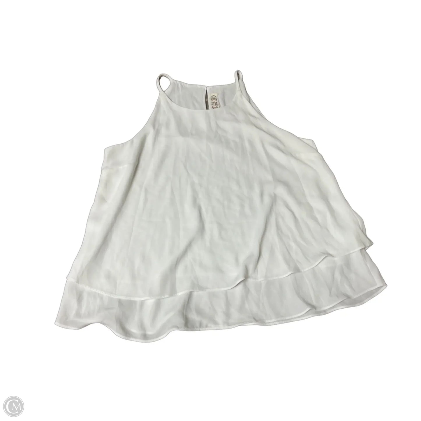Top Sleeveless By Pink Rose In White, Size: L