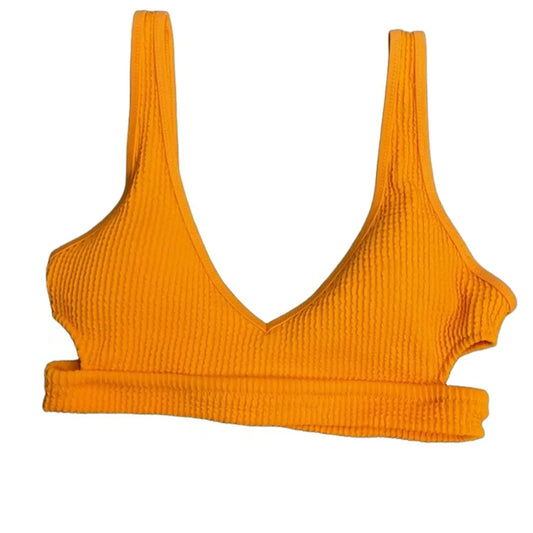 Swimsuit Top By Aerie In Orange, Size: Sp