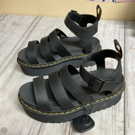 Sandals Flats By Dr Martens In Black, Size: 8
