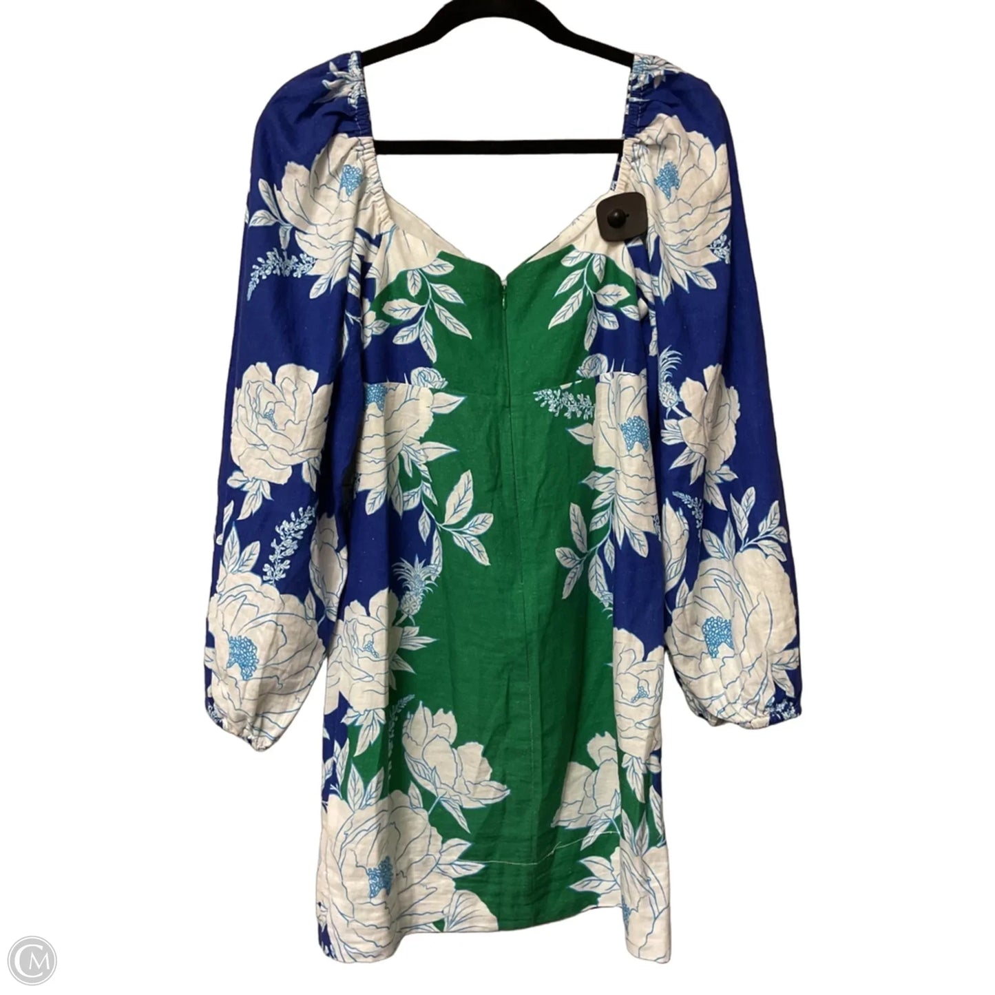 Dress Casual Short By Farm Rio In Blue & Green, Size: S