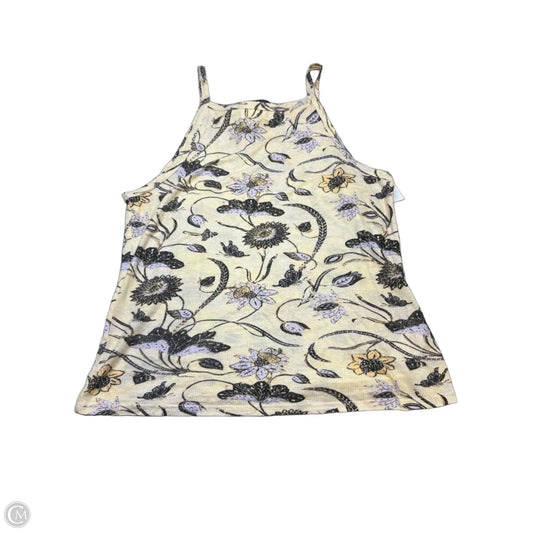 Top Sleeveless By Ulla Johnson In Green & Yellow, Size: S