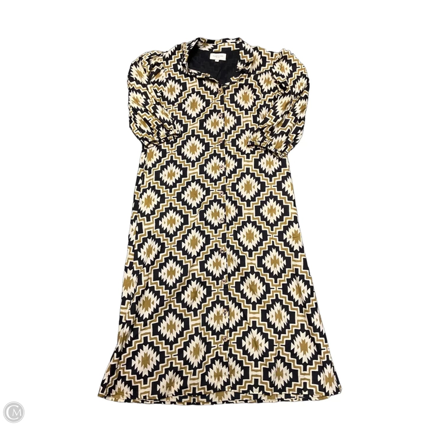 Dress Casual Midi By Cma In Blue & Green, Size: S