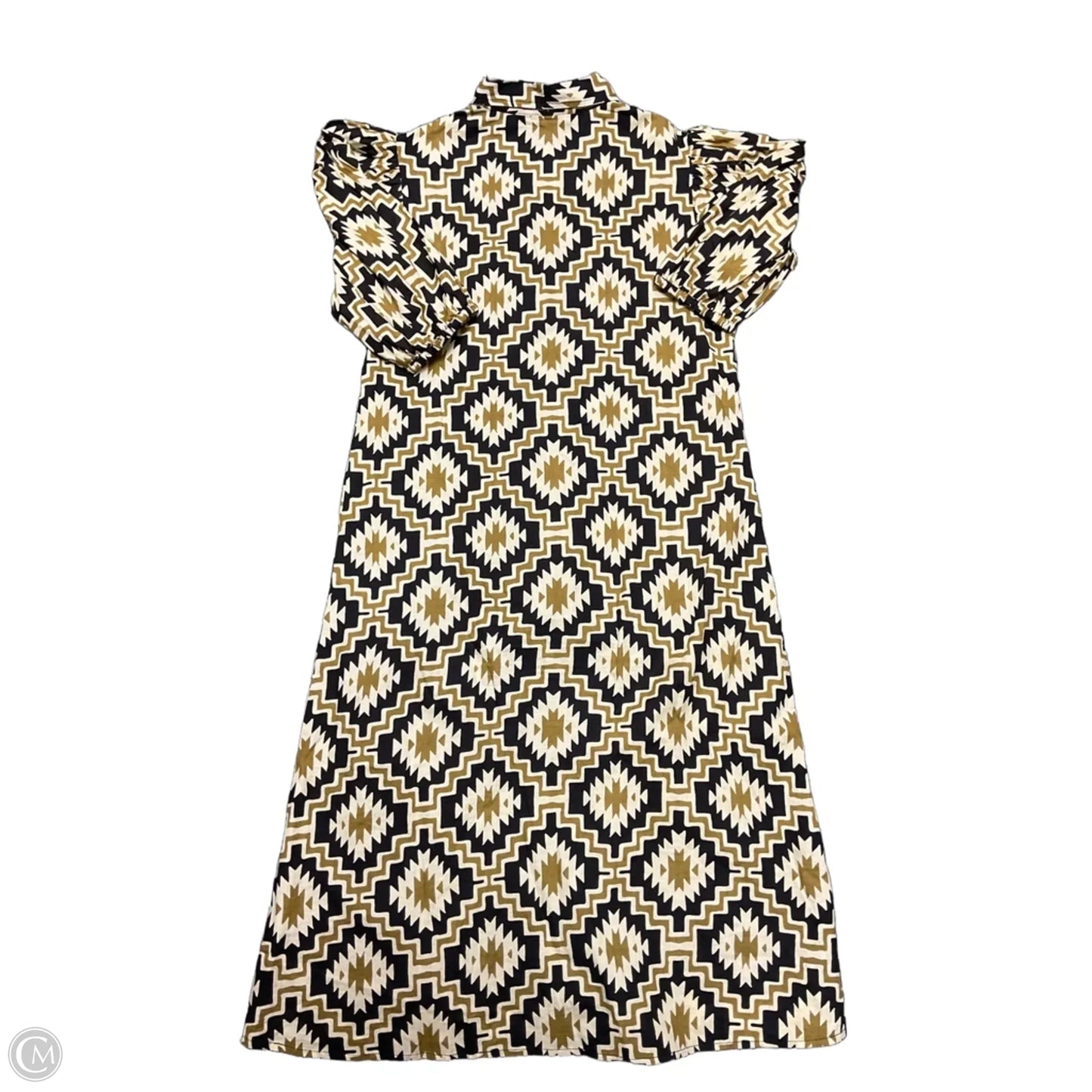 Dress Casual Midi By Cma In Blue & Green, Size: S