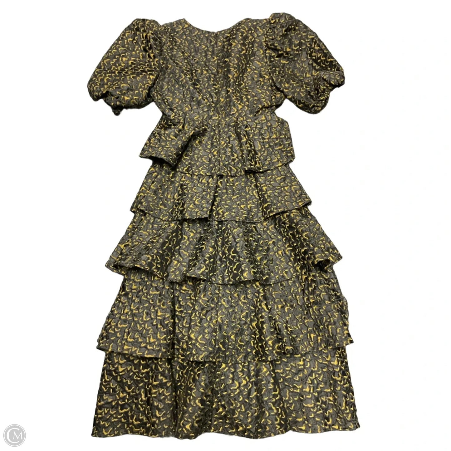 Dress Party Long By Marie Oliver In Black & Green, Size: 6