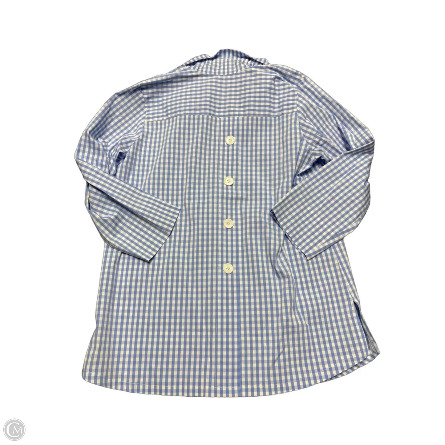 Top Long Sleeve By Cma In Checkered Pattern, Size: S