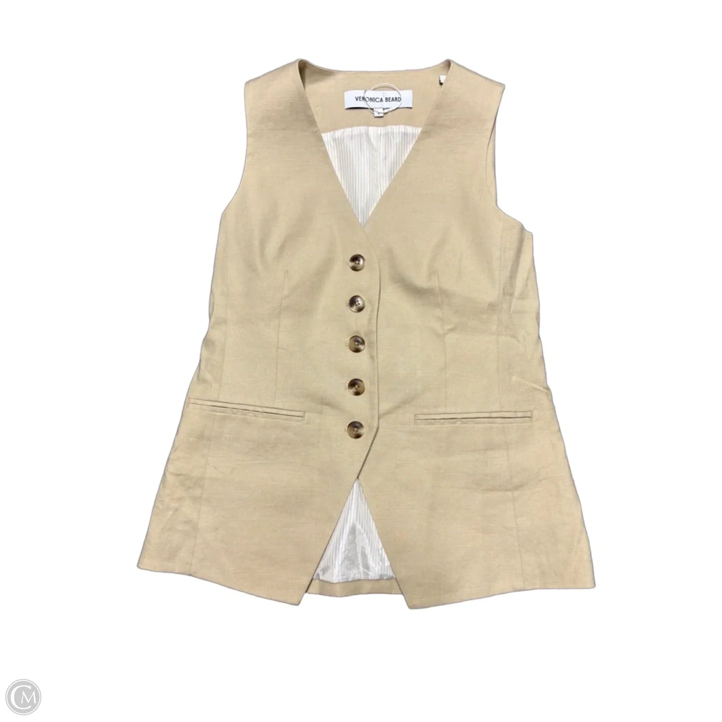 Vest Other By Veronica Beard In Tan, Size: 6