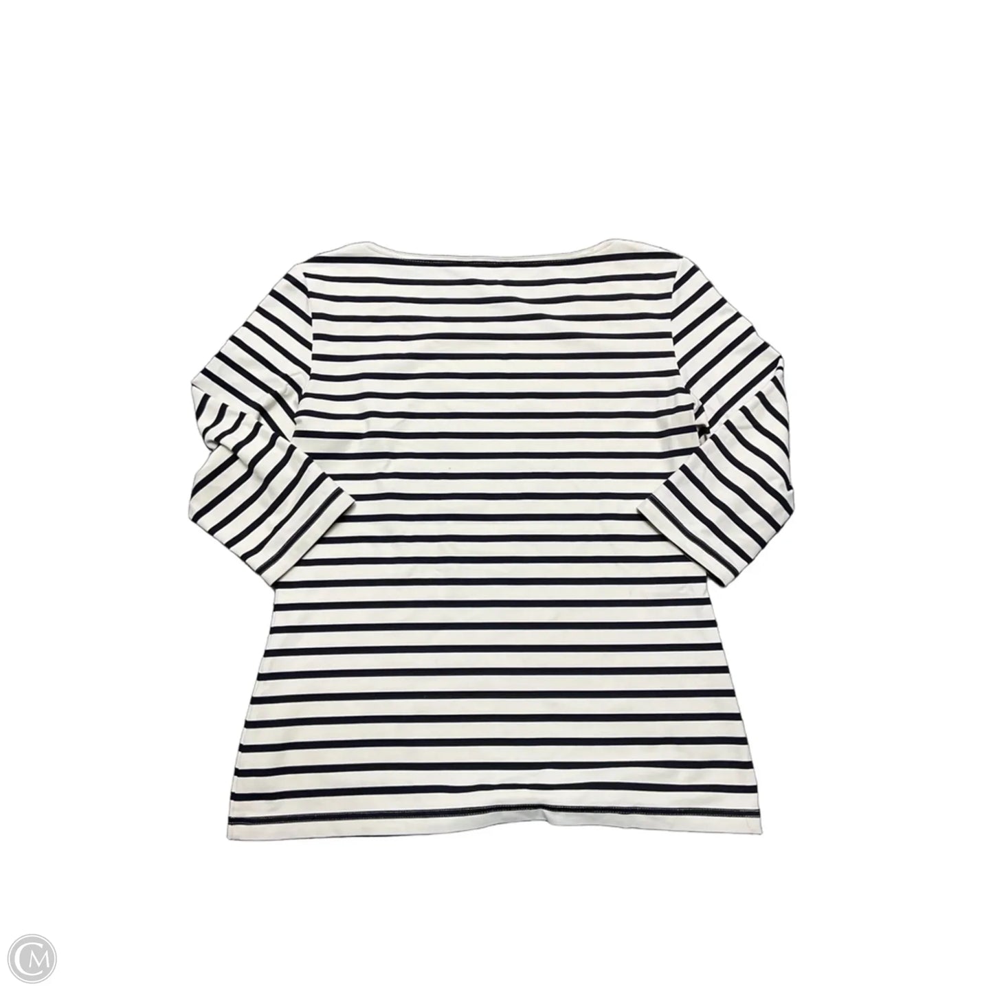 Top 3/4 Sleeve By Cma In Striped Pattern, Size: 10