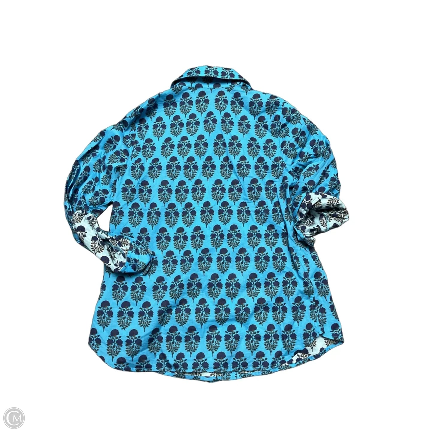 Top Long Sleeve By Hope For Flowers By Tracy Reese In Blue & Brown, Size: S