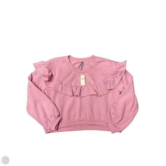 Sweatshirt Crewneck By Anthropologie In Pink, Size: S
