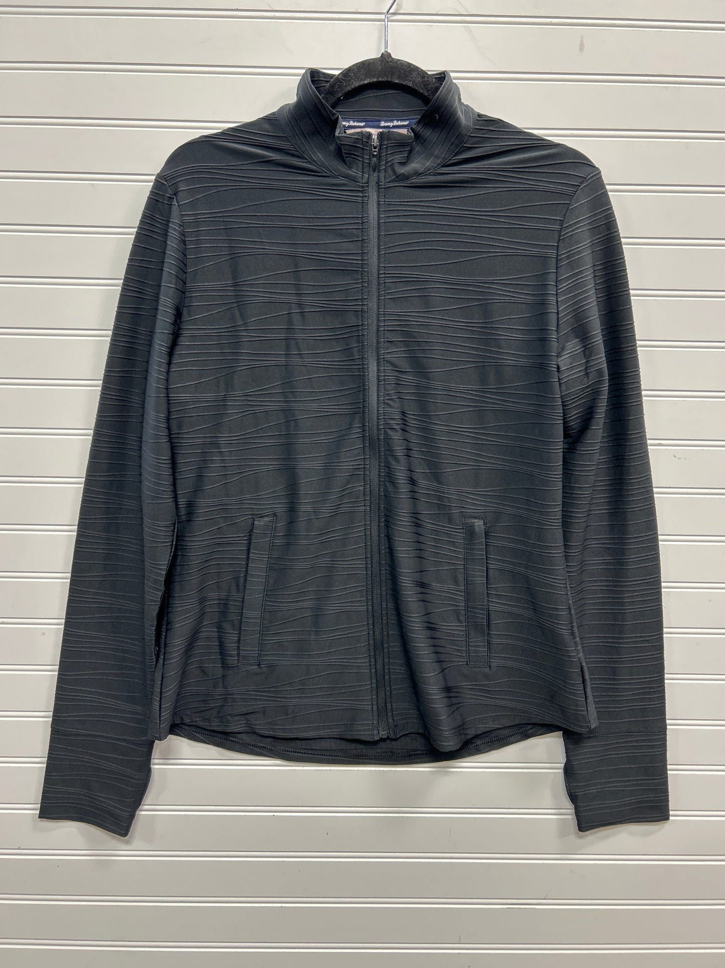 Athletic Jacket By Tommy Bahama In Black, Size:L