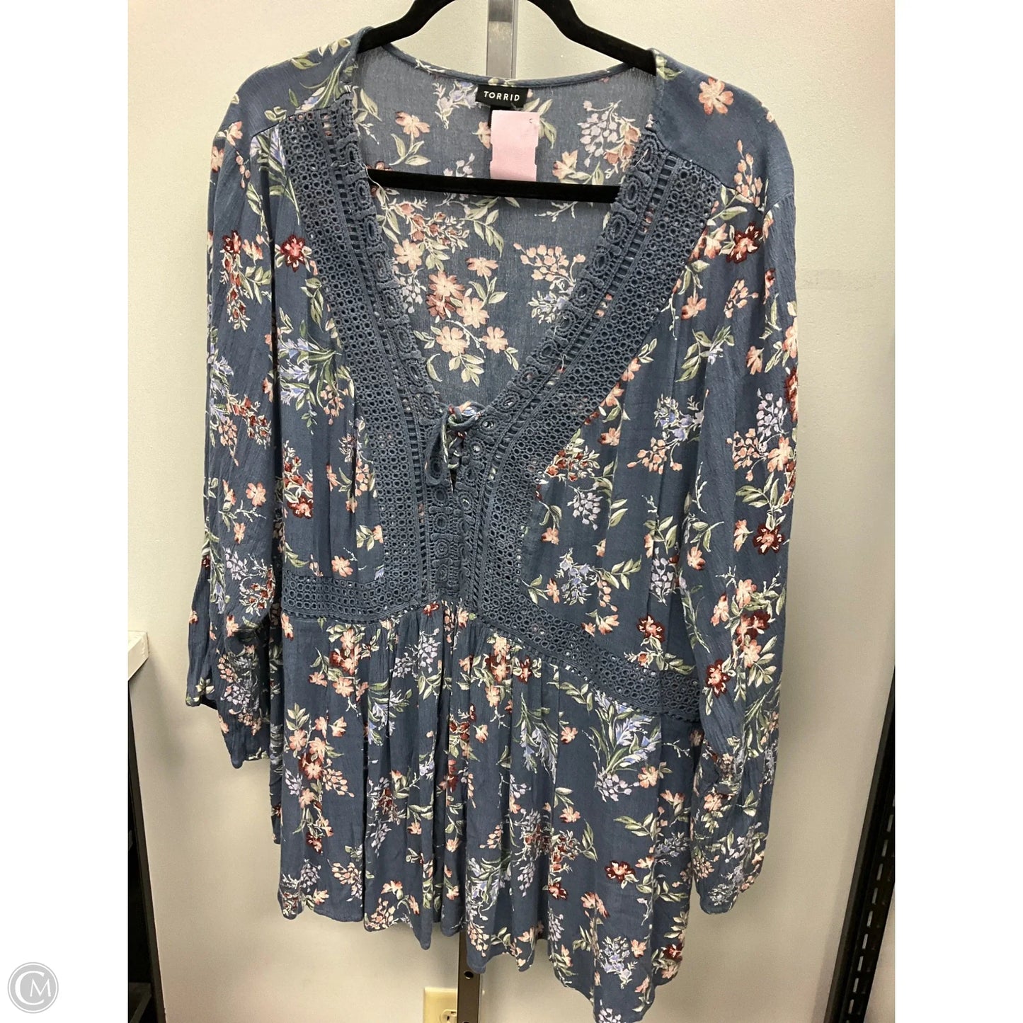 Top 3/4 Sleeve By Torrid In Floral Print, Size: 3x