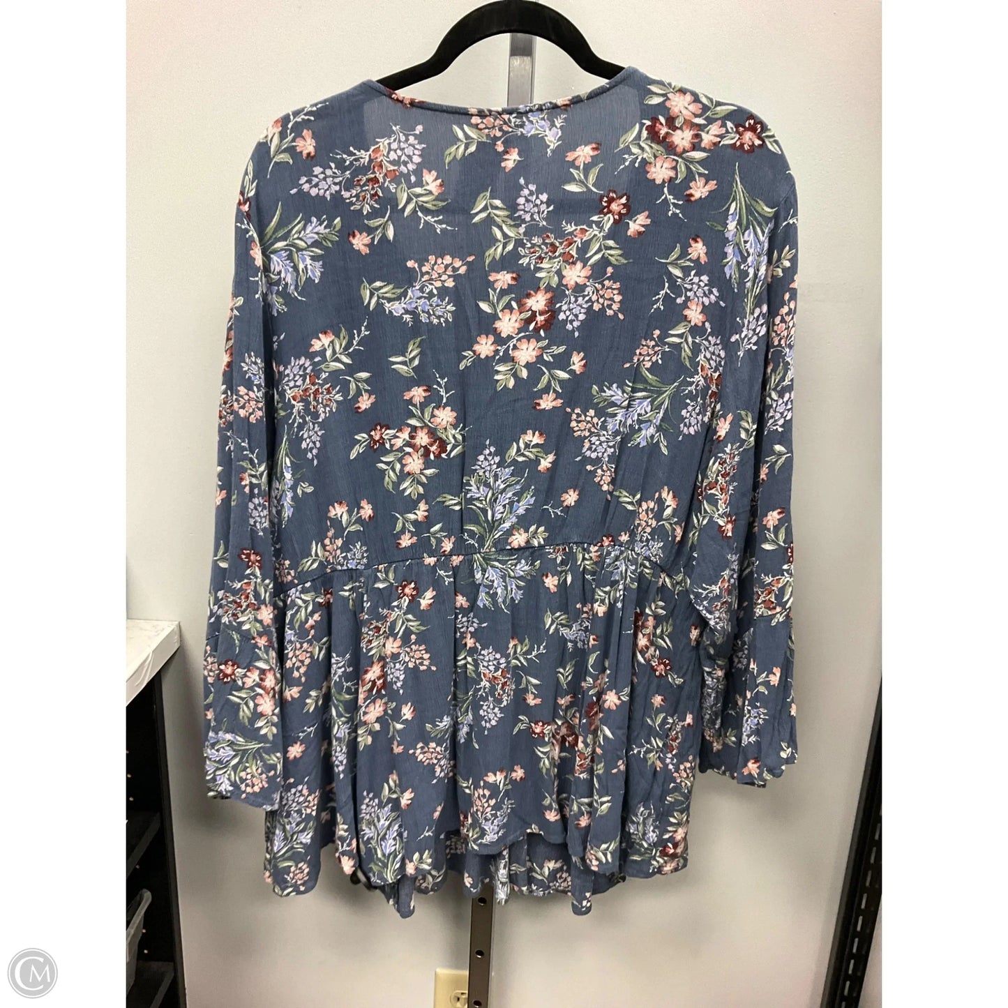 Top 3/4 Sleeve By Torrid In Floral Print, Size: 3x
