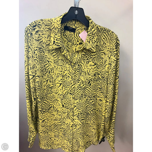 Top Long Sleeve By Tahari By Arthur Levine In Animal Print, Size: M