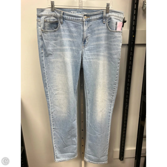 Jeans Straight By Old Navy In Blue Denim, Size: 14