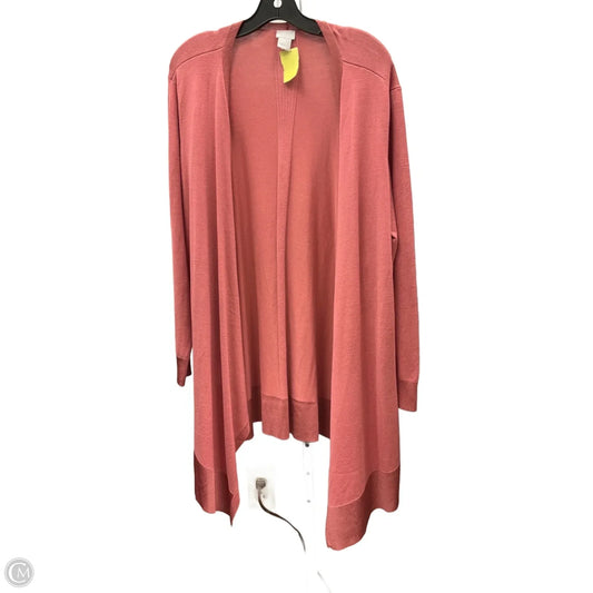 Cardigan By Chicos In Pink, Size: Xl