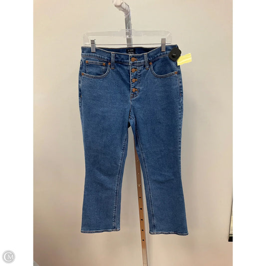 Jeans Cropped By J. Crew In Blue Denim, Size: 6