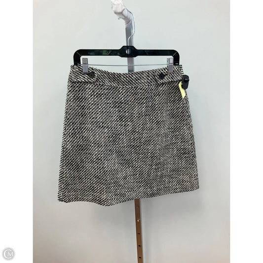 Skirt Mini & Short By Loft In Black & Cream, Size: 8