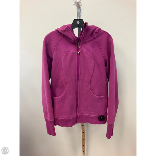 Athletic Jacket By Lululemon In Pink, Size: 8