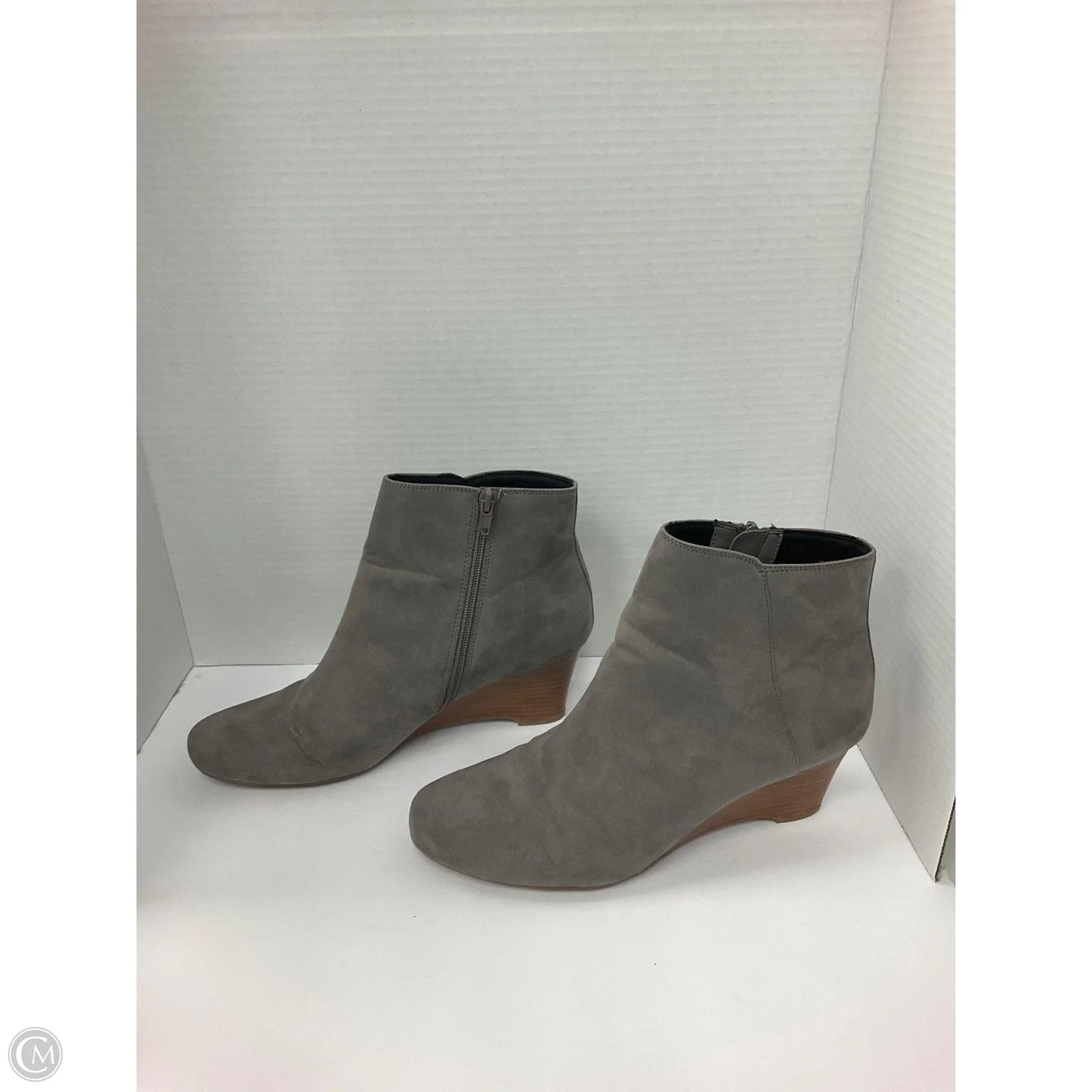 Boots Ankle Heels By Naturalizer In Grey, Size: 11