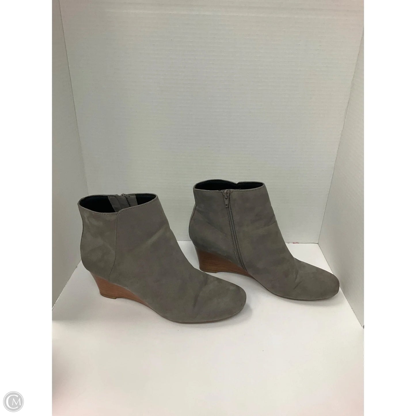 Boots Ankle Heels By Naturalizer In Grey, Size: 11