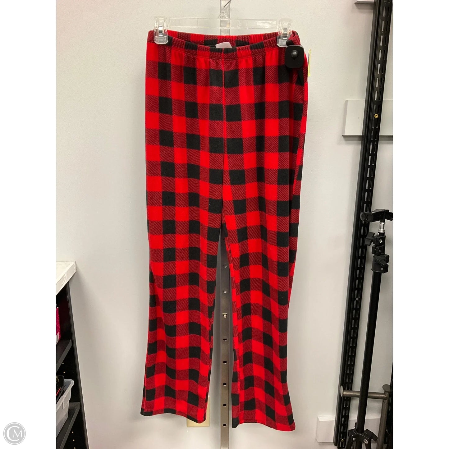 Pajama Pants By Cme In Black & Red, Size: M