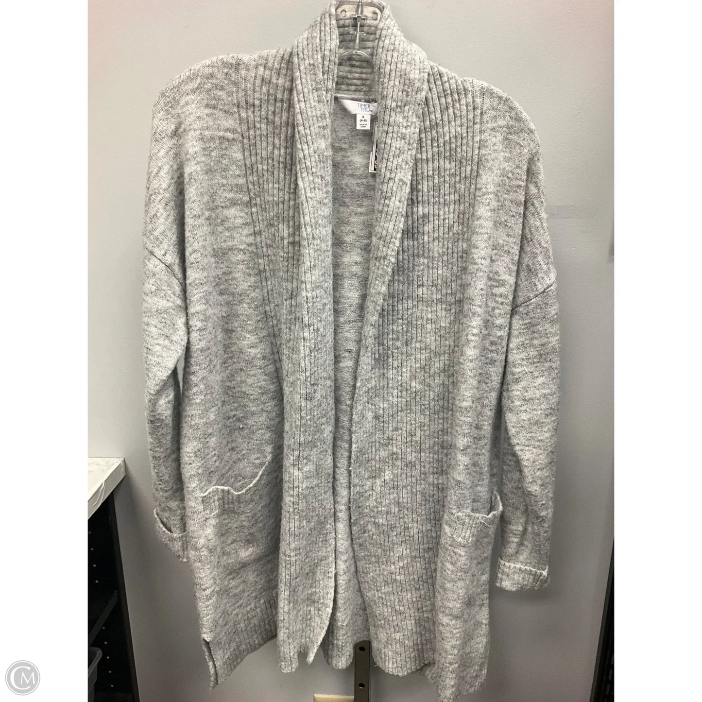 Cardigan By Time And Tru In Grey, Size: S