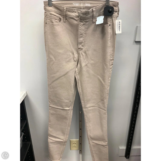 Jeans Straight By Old Navy In Tan, Size: 10l